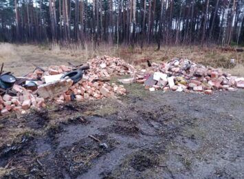 Nadleśnictwo Lubliniec prosi o pomoc w wykryciu sprawców zaśmiecania lasu odpadami z budowy