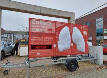 Mobilne płuca w kampanii "Zobacz czym oddychasz. Zmień to" pojawiły się w Częstochowie